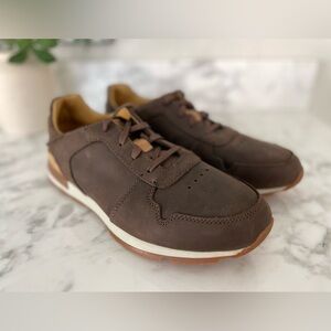 Olukai Huaka'i Li Shoes Mens Size 9.5 US Brown Leather Casual Sneakers Comfort